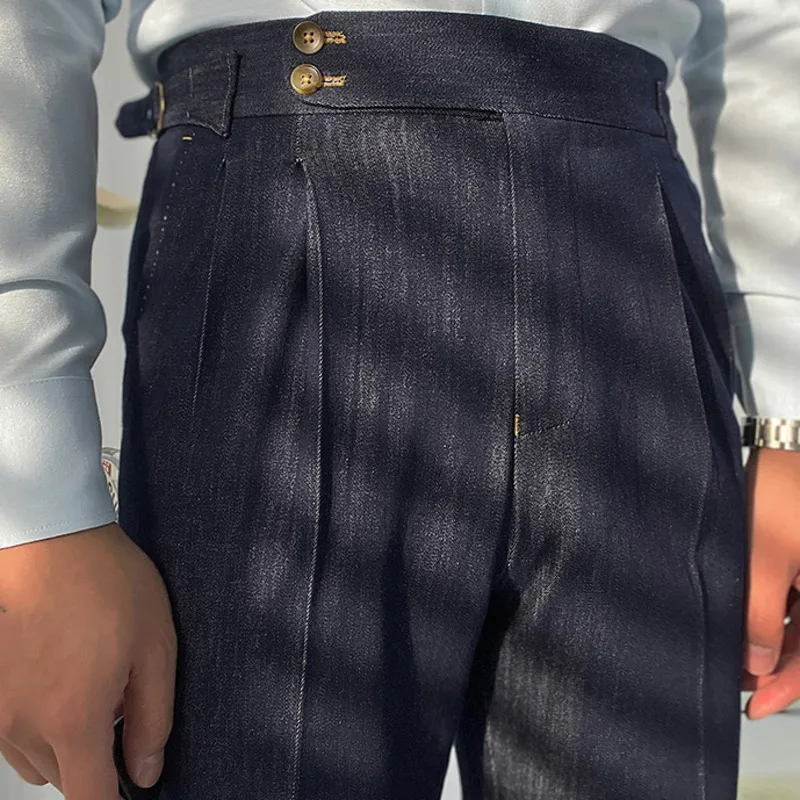 

2023 High Quality Italy Business Dress Pants Men Office Social Suit Pants Casual Wedding Groom Trouser Pantaloni Uomo Casual