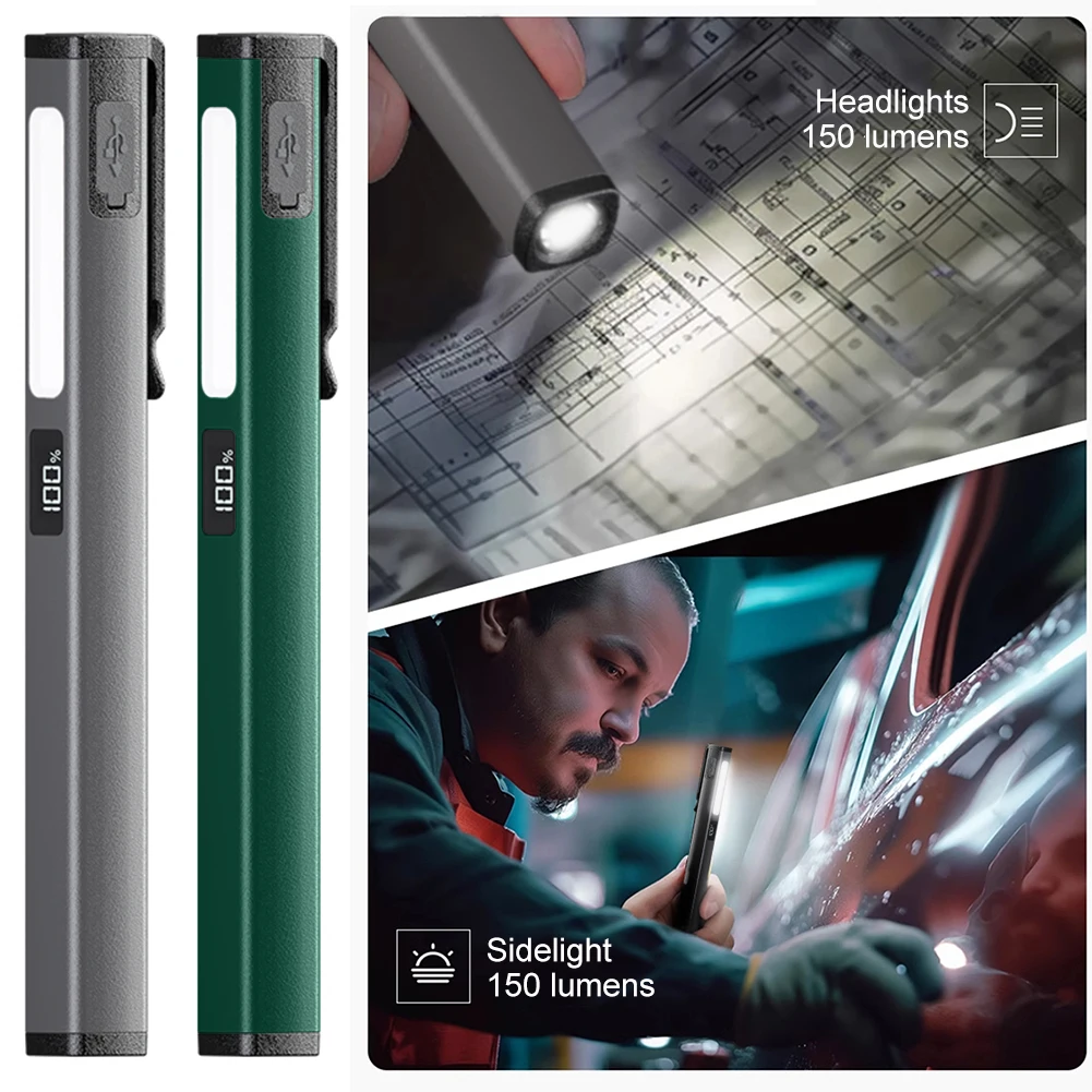 LED + SMD Mini-Pflege-Taschenlampe mit Stift-Clip, Arbeitsinspektionstaschenlampe, 120 lm, medizinische Stift-Schülerlampe, 400 mAh, für Krankenpflegestudenten – Detail 10