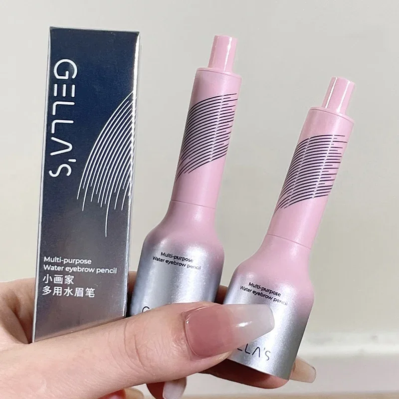 Liquid Square Brush Eyebrow Dye Quick Filling Hairline Soft Bristles Color Rendering Waterproof Makeup Wild Eyebrow Enhancers 6