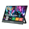Anmite 15.6-Inch Portable Touch Monitor 1080P HDR 16:9 Low Blue Light For XBox PS4 / 5 Switch Cell Phone PC Loptop Extension 1