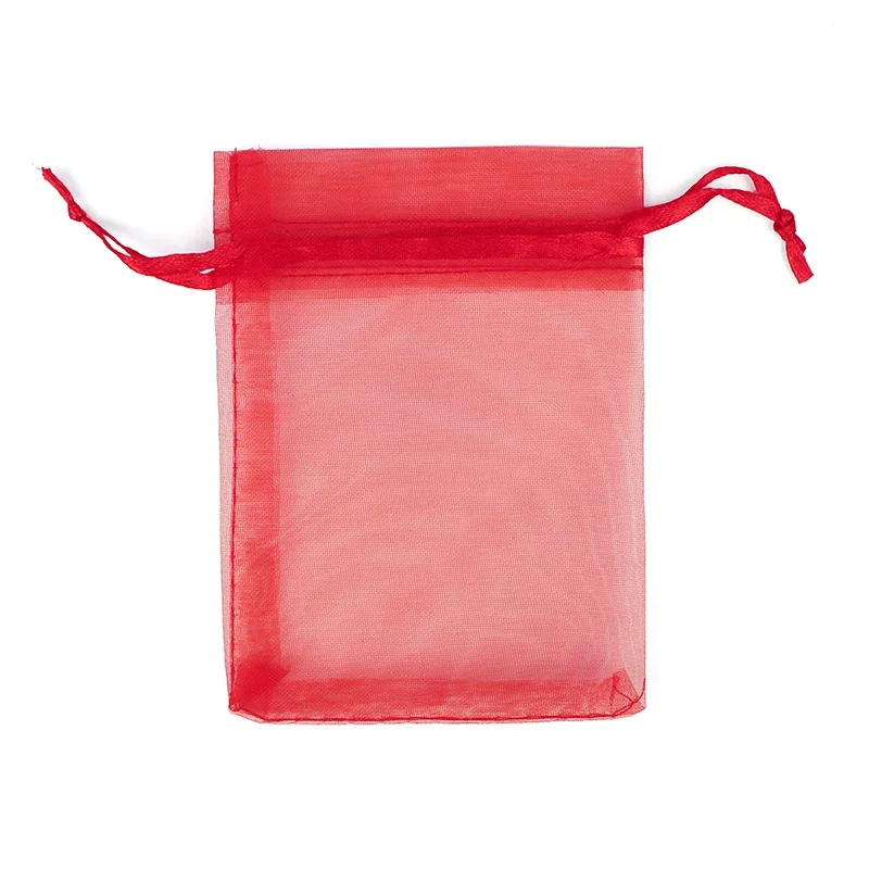 200 Stück 13 x 18 15 x 20 cm tragbare Organza-Beutel mit Kordelzug, Geschenkbeutel, Sacchetti Gioiello, Farbgebung, Hochzeit, Weihnachten, individuelles Logo – Detail 7