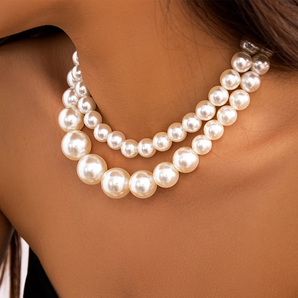 Girocollo di perle 2-3 mm • Collana girocollo di perle sottili • Collana di perle d'acqua dolce delicata • Matrimonio, gioielli da sposa • Regali per damigelle d'onore - Italia