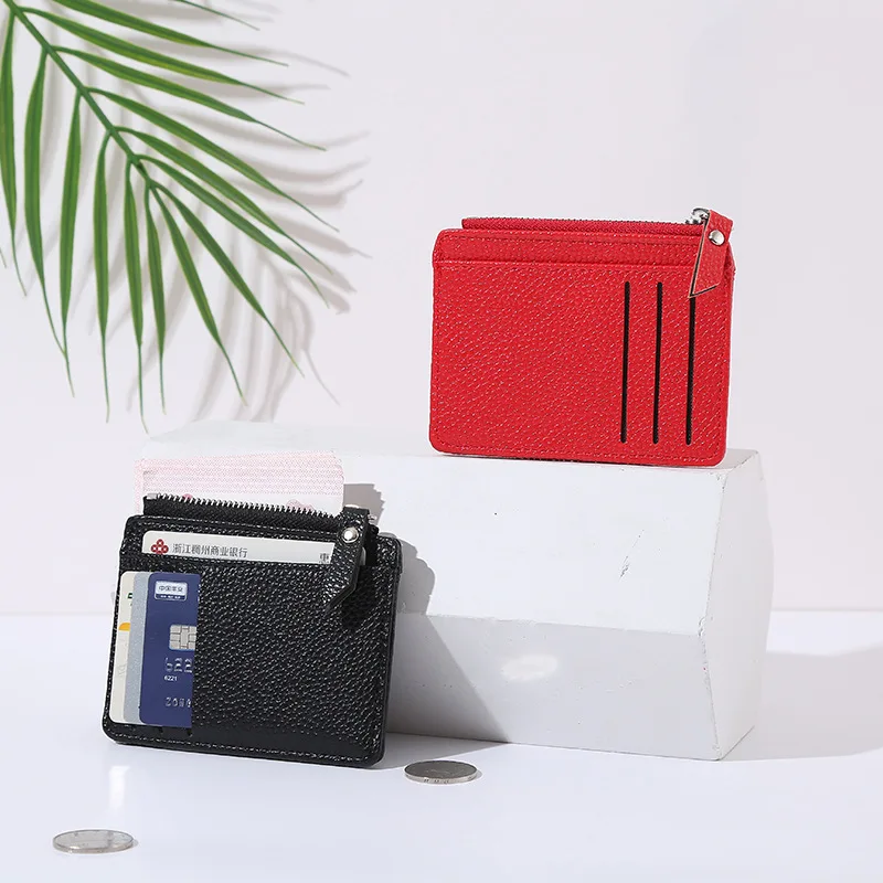 New Mini Women Wallets Free Name Customized Short Card Clips Zipper Coin Pocket Female Purses Credit Card Holder Wallet For Girl 4