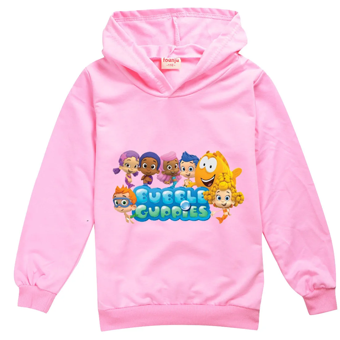 

Fashion Molly-Bubble Guppies Hoodie Kids Hooded Clothes Baby Girls Clothes Teenager Boys Full Sleeve Sweater Child Sweatshirt