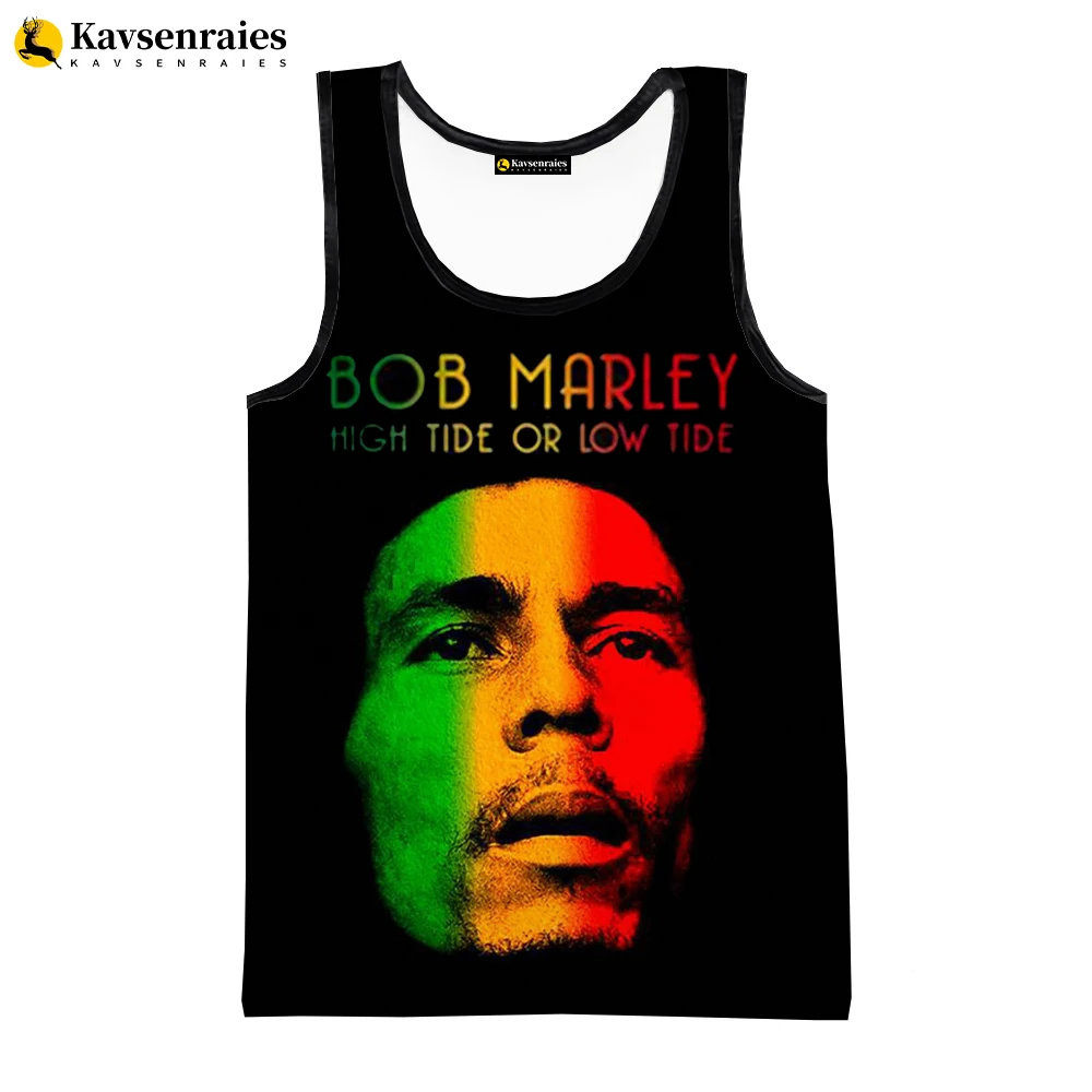 Bob Marley Vest 2023 New Fashion Summer Fitness Men Tank Tops
