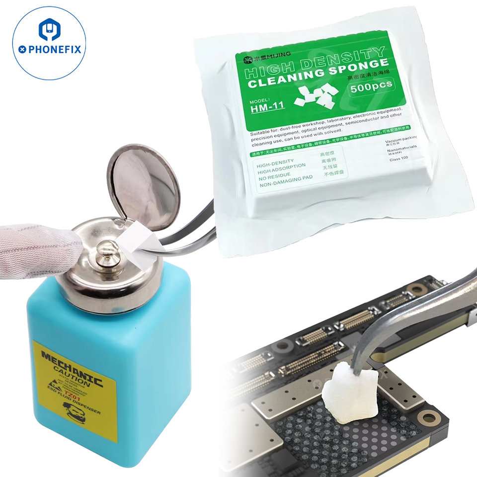 MECHANIC Alcohol Bottle 180ML Plastic Liquid Container for iPhone Repair Motherboard Cleaning ESD Fluid Dispenser Mechanic Tools