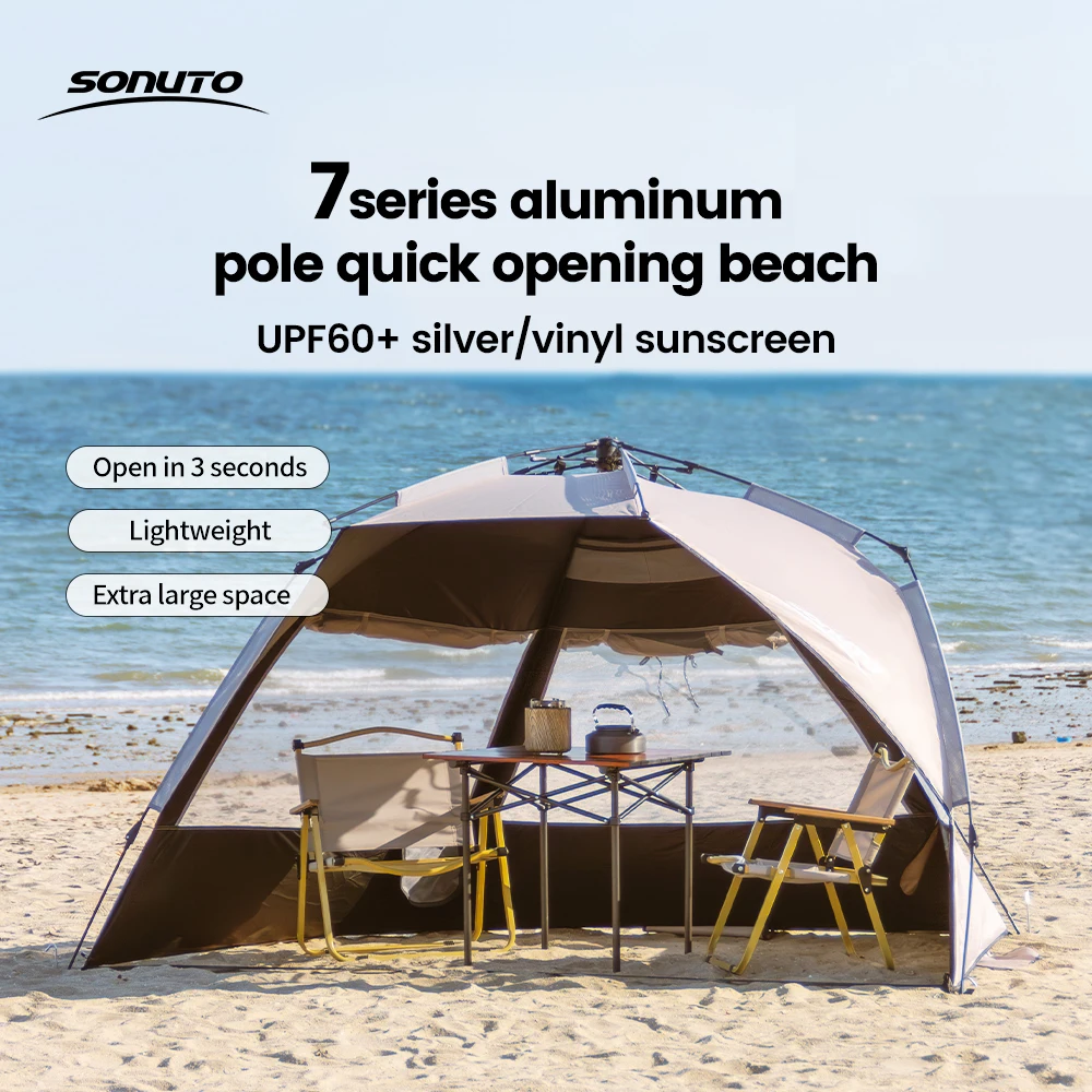 Sonuto-クイック自動開閉テント,屋外テント,ワンタッチ,ビーチ