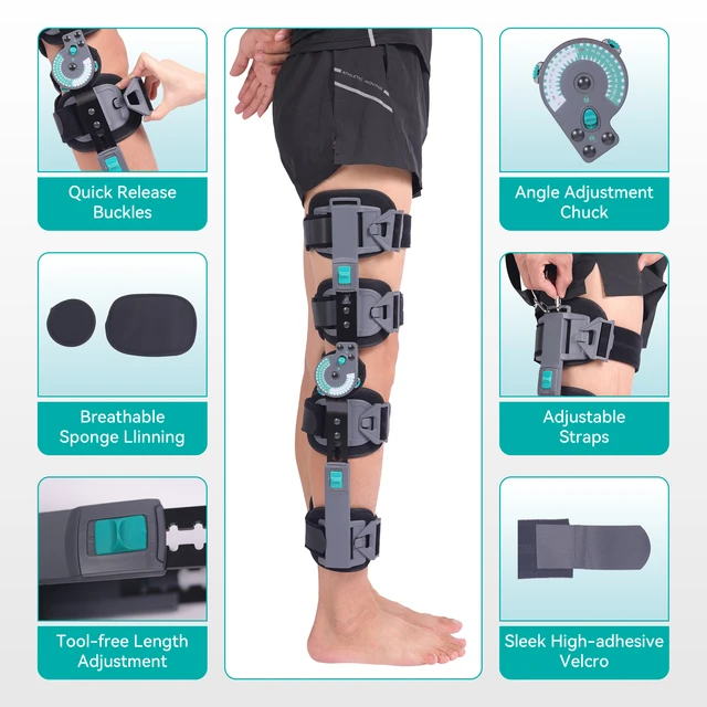 Functional Knee Brace - for ACL/MCL/PCL/Meniscus/Ligament/Sports Injuries