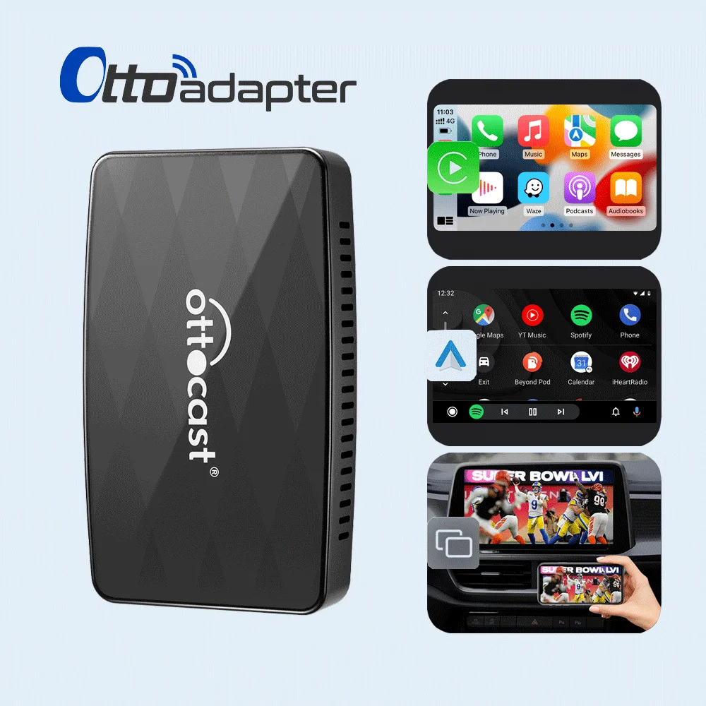 Pooadapter Mx Wireless Apple Car Play Android Auto Airplay Tv Box 3 In 1 Sistemi Di Auto Intelligenti Per Veicoli Carplay Cablati A Fattore