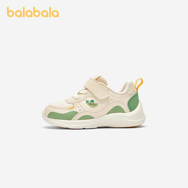 Balabala Baby Walking Shoes Baby Boys Girls 2024 New Soft-soled Trendy Boys Functional Shoes Anti-slip Kids Shoes 6