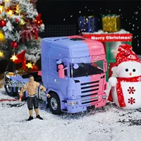 In Stock LESU RC Tractor Truck Metal Chassis 6X6 1/14 Radio Control Car Toucan RC Hobby DIY Vehicle Model Sound Light RC Toys 1