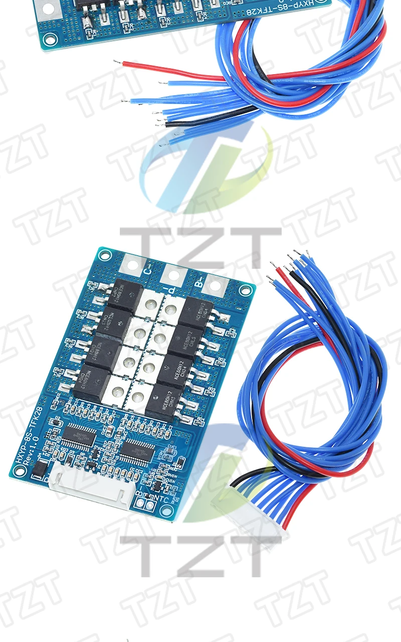 BMS 8S 28V 28A Lifepo4 Batterieladeplatine mit Kurzschluss- und Temperaturschutz, PCM-Selbstwiederherstellungsfunktion und Balancierungs-/Temperaturschutz – Detail 5