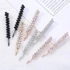 2pcs/Set Crystal Bobby Pins Shiny Rhinestone Barrettes Non-Slip Hair Clip For Women Girls Wedding Party Headwear Styling Tools