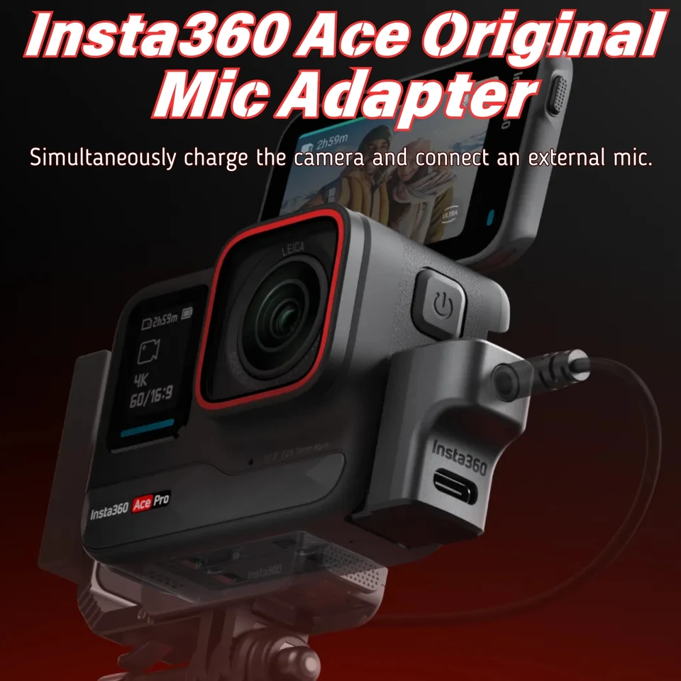 Insta360 Ace Pro 2 マイクアダプター コールドシュー オーディオ 