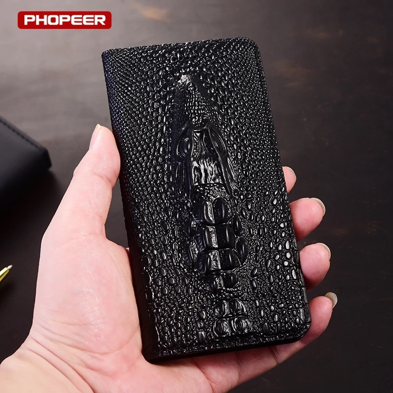 Luxury Genuine Leather Flip Wallet Cover for Cubot King Kong Series