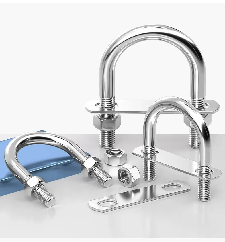 Porcas Redondas, Tubo Clamp Clip, Suporte do
