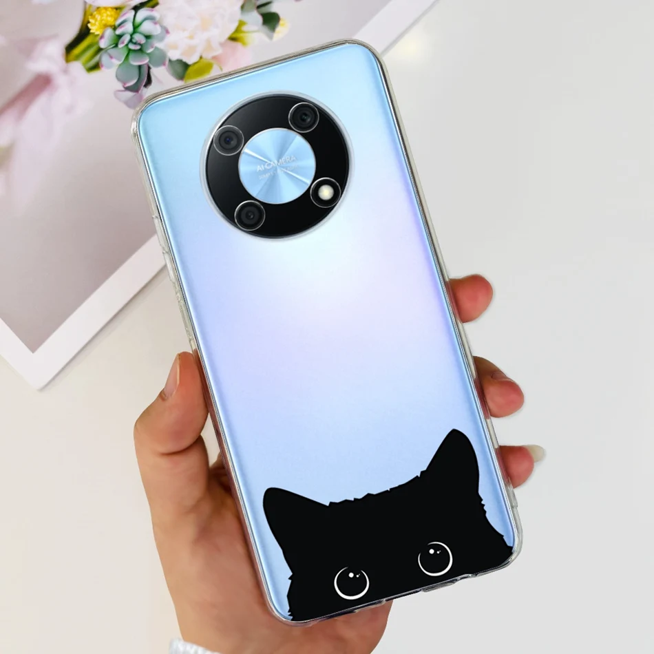 Elegant Printing Soft Silicone Clear TPU Slim Phone Case