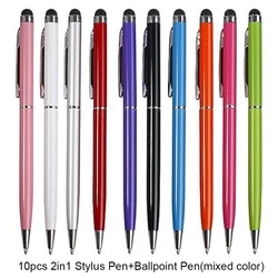 Pack of 10 Universal Touch Screen Stylus Pens (10pc 2in1 Stylus Pen)