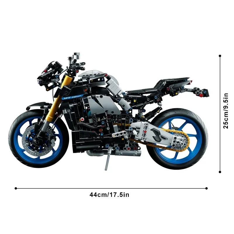 42159 MT-10 SP Yamahas Racing Motorcycle Building Blocks Kit Model Speed Motorbike Bricks Toys Gifts for Kids
