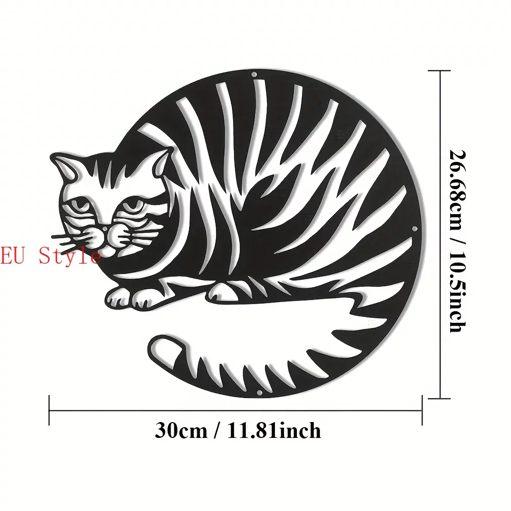

Geometric Metal Cat Wall Decor Silhouette Sign Hanging Home Decoration Livingroom Decor Cat Lover Gift Metal Wall Hanging Decor