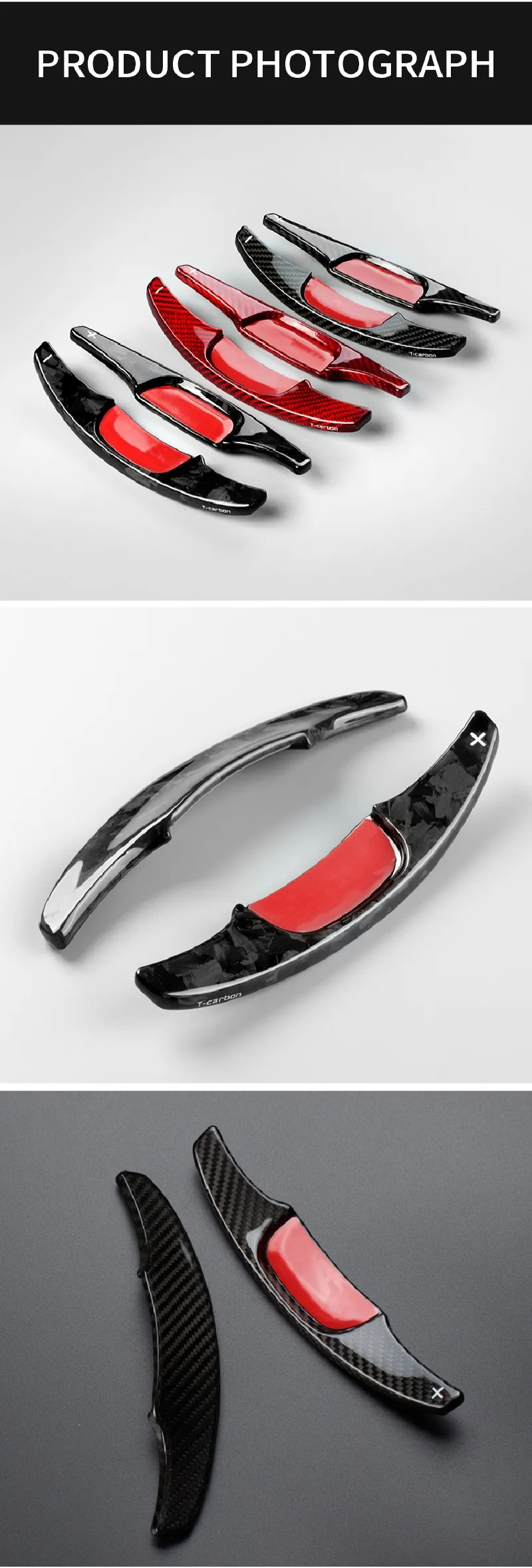 Car Carbon Fiber Steering Wheel Shift Paddle Shifter For Mazda 3 Paddle Shift Extension Car Sticker