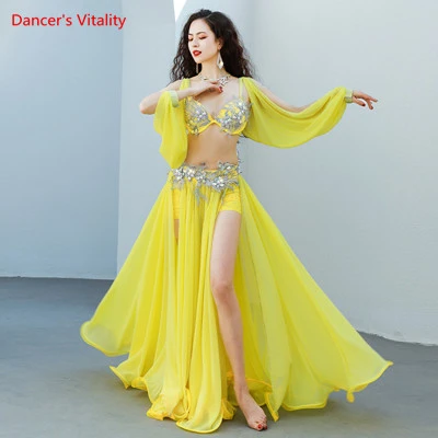 Costume de danse du ventre pour femme, ensemble de vêtements de  phtalperformance du ventre, haut à demi-manches, jupe longue, tenue de danse  financière, 2 pièces - AliExpress