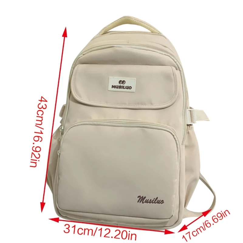 Women Casual Backpack Nylon Backpack Students College School Bookbags for Summer