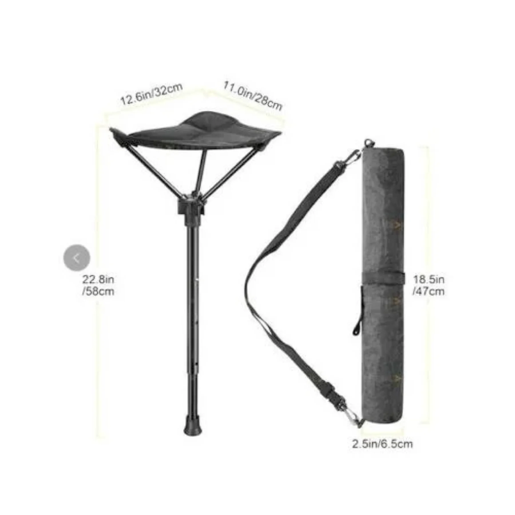 Outdoor Portable Retractable Stool Fishing Summer Hiking Chair Travel Fordable Stool 2