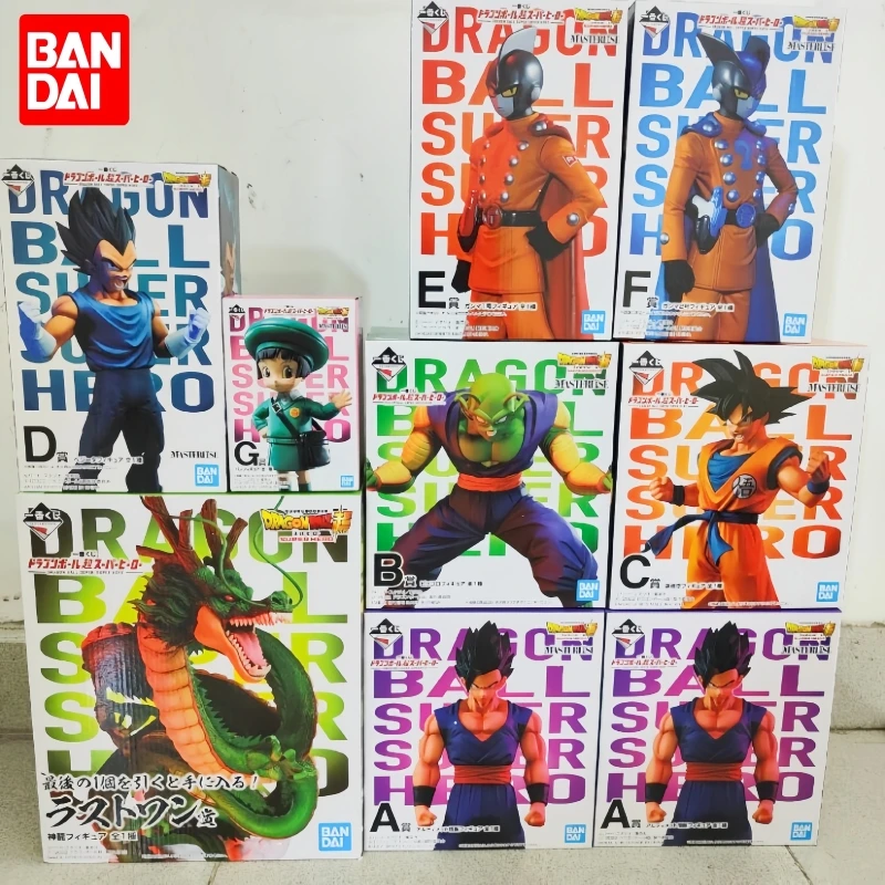 

Stock Original Bandai Ichiban Kuji Dragon Ball Super Heroes Super Saiya Son Gohan Goku Figures Action Collection Toys Gifts