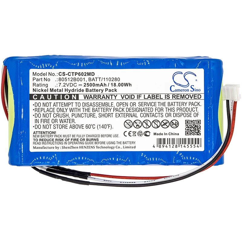 

Medical Battery For Criticare 602-14 80512B001 BATT/110280 LT Plus 507NJC BP 602-14 Poet LT Pulse Oximeter Ni-MH 7.20V