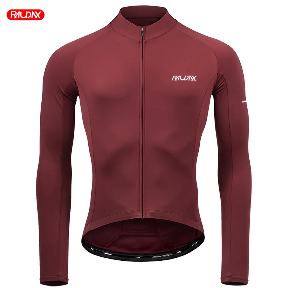 Raudax New Man Long Sleeves Cycling Shirts Breathable Cycling Clothing Mountain Bike Jerseys Maillot Ropa Ciclismo
