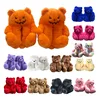 Rytanda Kawaii Teddy Bear Pumpkin Slippers Orange Bear Soft Plush Doll Indoor Fuzzy Flat House Shoes Women Men Halloween Gifts 1