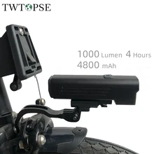 TWTOPSE 자전거 라이트 브래킷, Brompton 3SIXTY PIKES 접이식 자전거용, 1000 루멘 라이트, 전면 구멍에 적합, Dahon Tern Crius FNHON