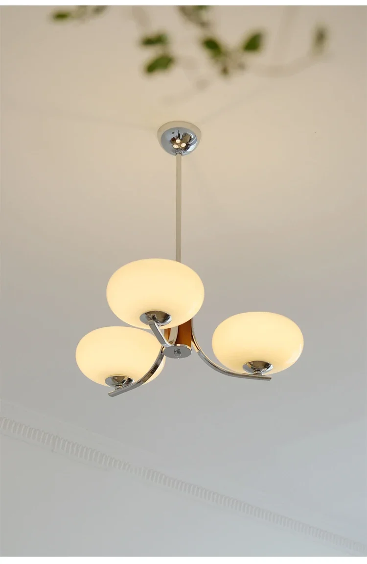 Description Picture 5 of itemVintage Glass Pendant Light Retro Wood Living Room LED Ceiling Chandelier Restaurant Dining Table Loft Hanging Light for Fixture