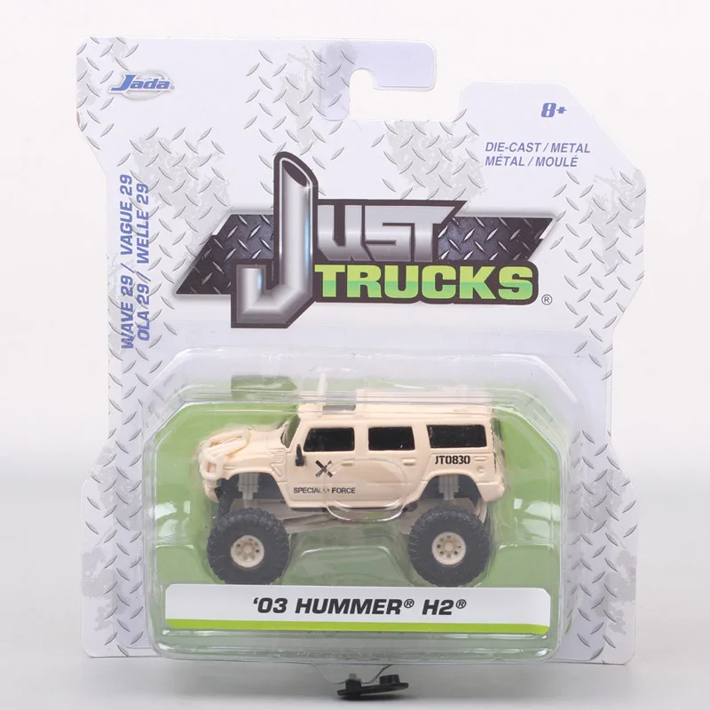 Jada Just Trucks 1/64 Hummer H2 Military Special Force Desert JT0830 Car Diecast & Vehicles Metal Model Amry Toys Thumbnails