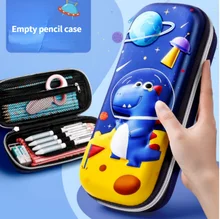 

3D Cartoon EVA Animial Dinosaur Pencil Case Students Pencil Case Large Capacity School Girl Waterproof Pink Unicorn Cute Pen Bag