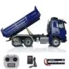 RTR LESU 1/14 RC Hydraulic Dump Truck 6X6 Remote Control Vehicle Dumper Smoking Unit Brushless Motor Hook Model Light Sound Set 2