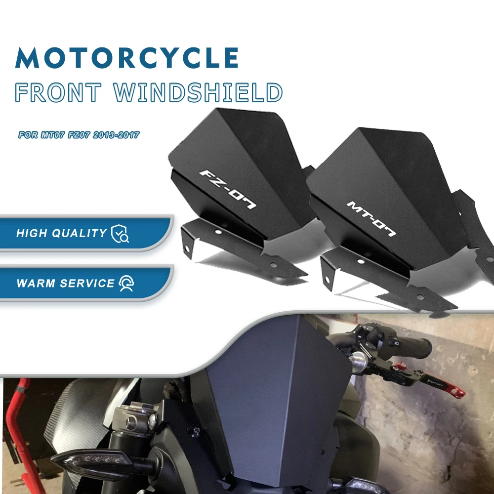 

Front Windshield Accessories For YAMAHA MT 07 MT07 MT-07 FZ-07 2013 2014 2015 2016 2017 Motorbike Wind Deflector Windscreen