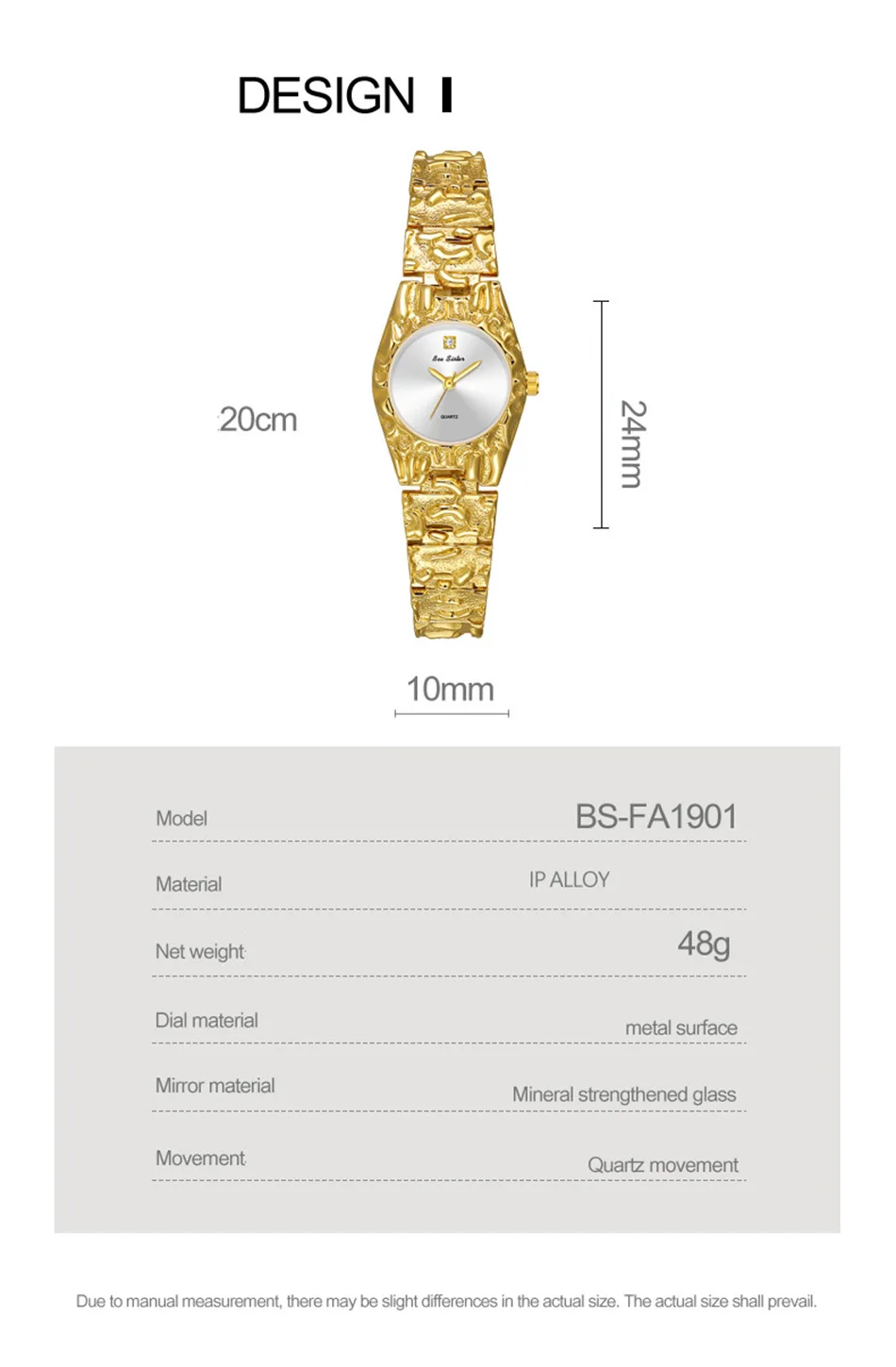 Retro Women's Quartz Watch Gold Silver Circular Dial Elegant_voghion.com