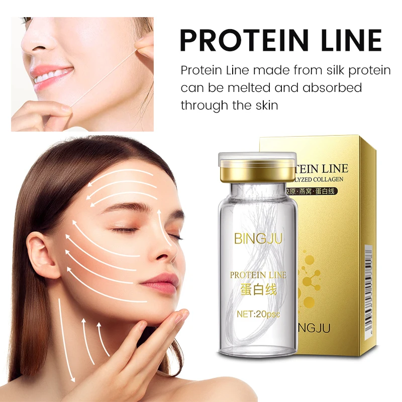 

Facial Essence 24K Gold Face Serum Gold Collagen Silk Thread Facial Skin Care Essence Anti-Aging Smoothing Firming Moisturizing