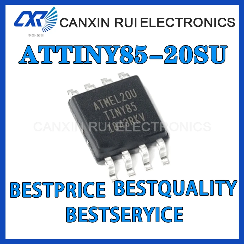 

100% new origina ATTINY85-20SU soic-88kb 20MHz 8-bit microcontroller