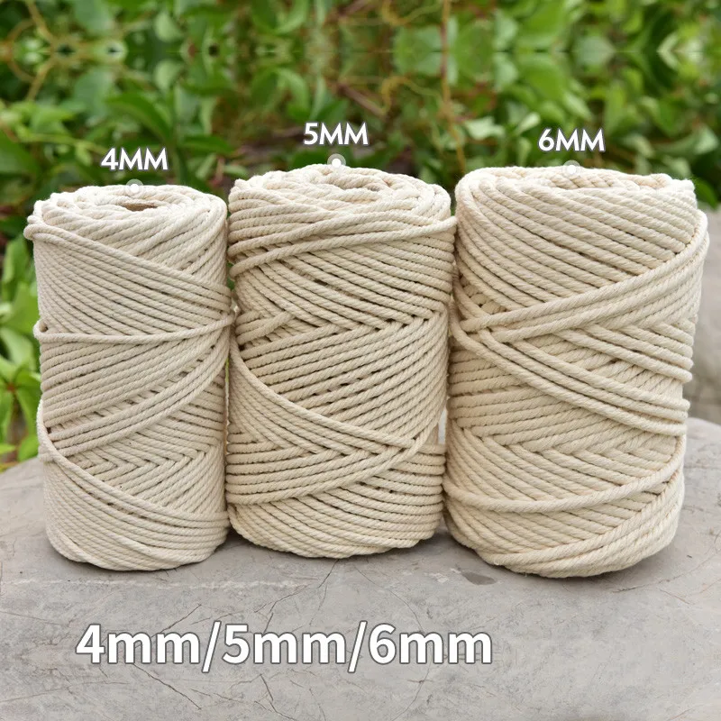 6mm Macrame Cord 1-2-3-4-5 Yards, Macrame Rope, Craft Cord, Macrame Yarn,  Macrame Supplies, Chunky Macrame Yarn, Chunky Polyester Cord 