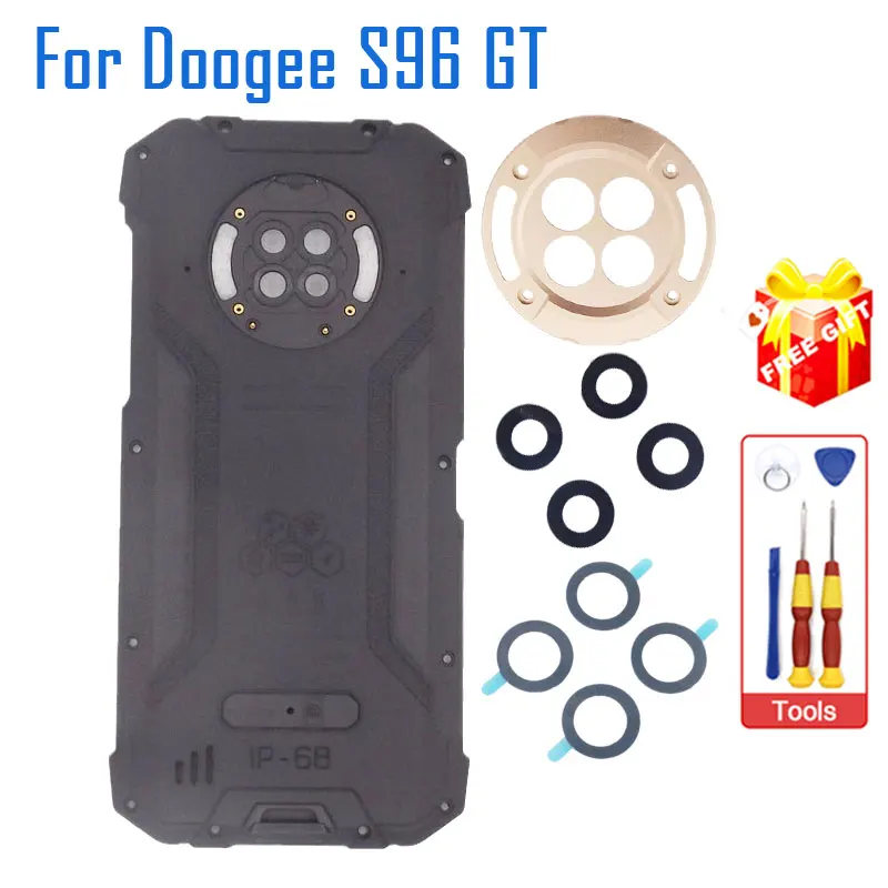 

Крышка батарейного отсека DOOGEE S96 GT, декоративные детали для задней камеры, объектив камеры с клейким веществом для сотового телефона DOOGEE S96 GT, оригинал