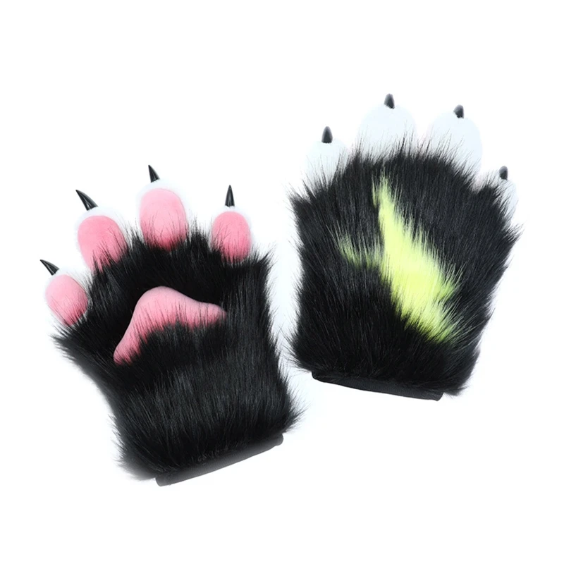 

Halloween Women Plush Gloves with Animal Paw Shape Carnival Party Supplies Dropship