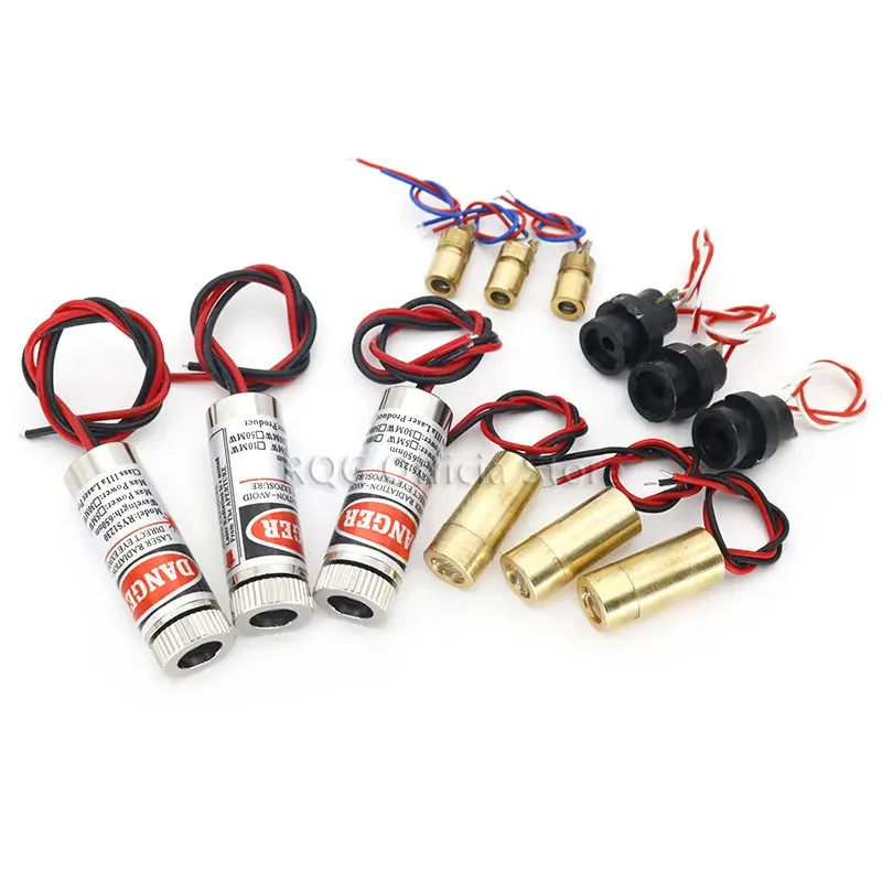 Laser Module RQG 650nm 5mW Red Point/Line/Cross Glass Lens Focusable Industrial Class