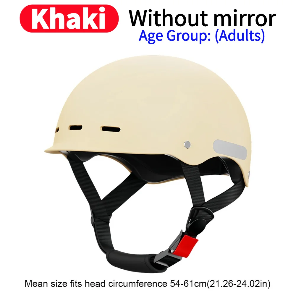 Casco De Bicicleta Eléctrica LYEAA - Ligero, Ajustable (55-65 Cm), Forro Desmontable Y Transpirable, Para Ciclismo Urbano O Verano