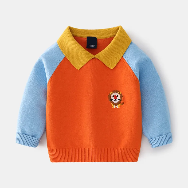 

SAILEROAD 2-7Years 2022 New Designs Baby Winter Clothes Lions Sweaters Boys Autumn Kids Pullover Sweater