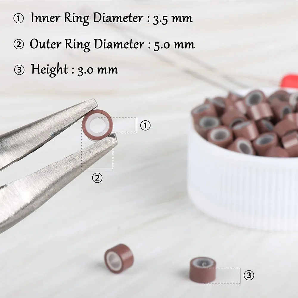 MicroLink Beads Hair Extensions Tool Microlink Rings 500Pcs For Hair Extensions human hair extensions,ring beads,ring beads hair extensions tools,hair extensions tools,hair braid accessories,nano rings