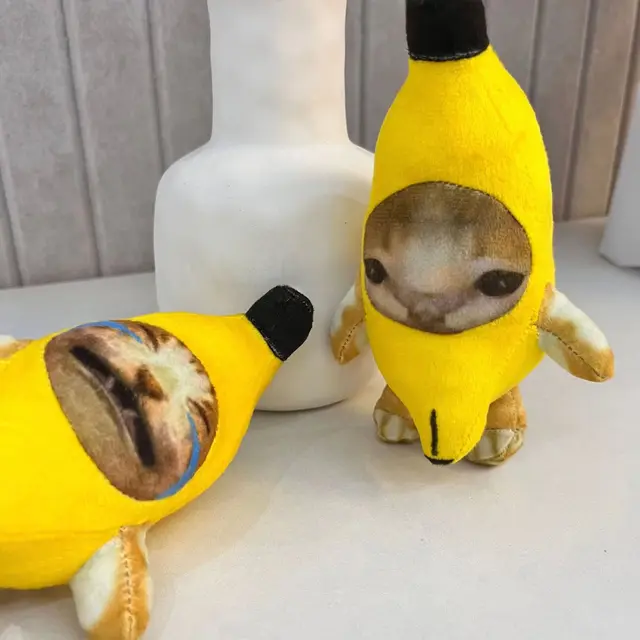Pendente de Chaveiro de Banana Cat