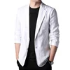 Spring Summer 2024 new high-quality men's fashion handsome linen suit Thin men's coat fabric composition 100% linen  blazer 5